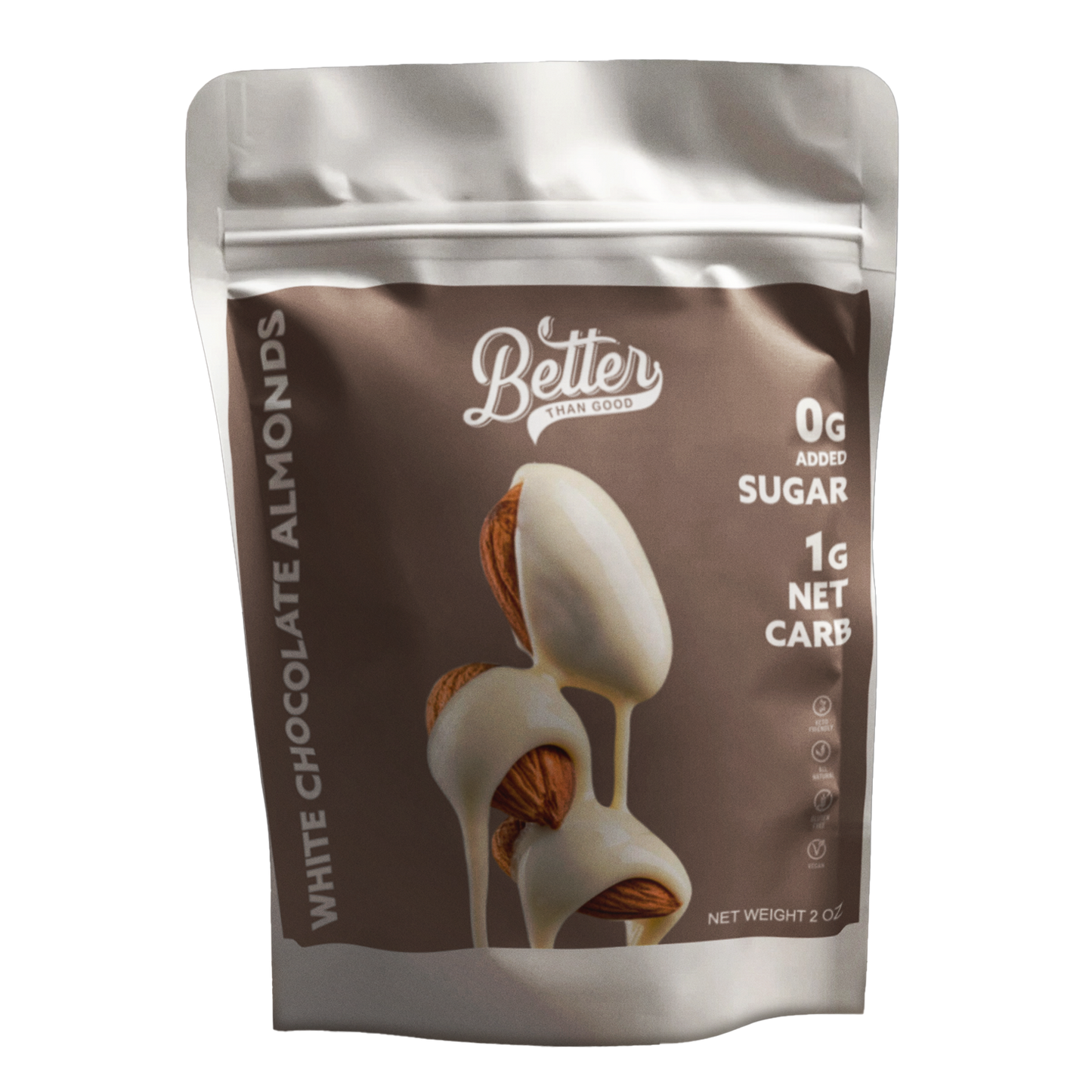 Keto White Chocolate Almonds 6oz (2pk)