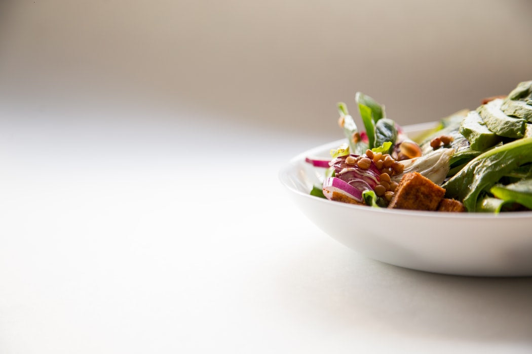 Salad can be a high-protein lunch