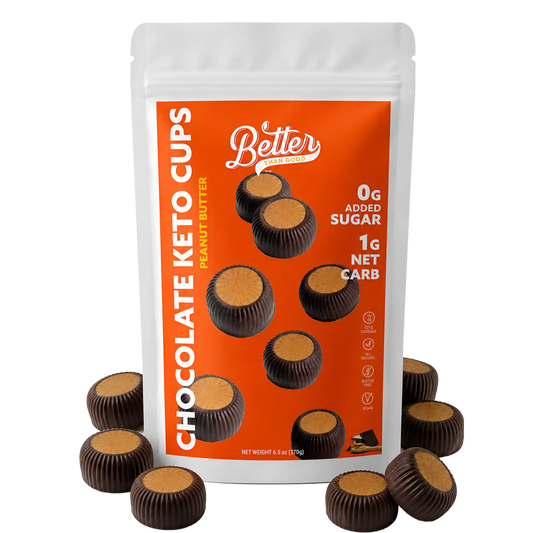 Keto Chocolate Peanut Butter Cups 6oz (2 Pack)