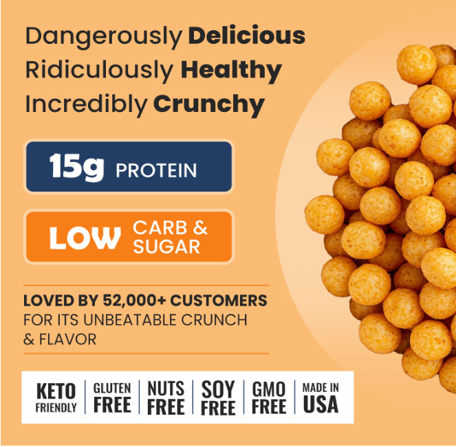 Baked Cheddar Protein Crisps (12pk)