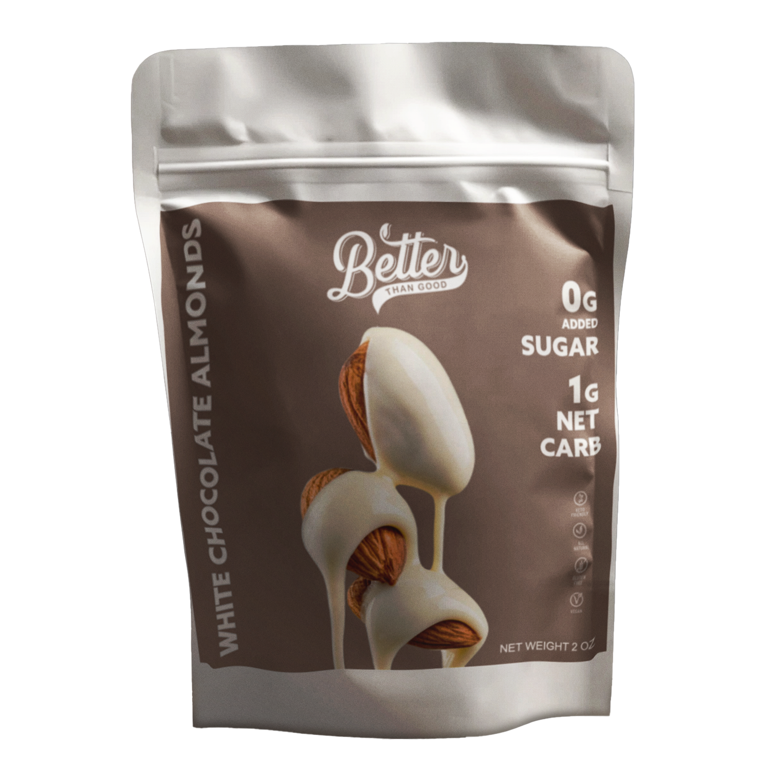 Keto White Chocolate Almonds 6oz (2pk)
